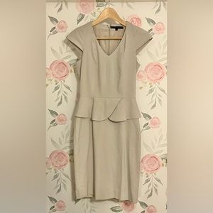 Beige Professional Dress